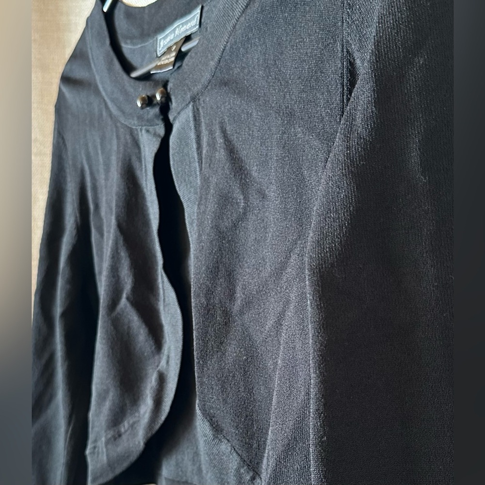 Jessica Howard•shrug/jacket•3/4 sleeve•small•viscose blend•black - Picture 3 of 12